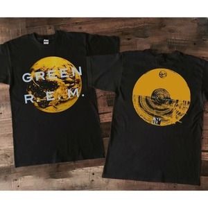 Vtg 1989 R.E.M Green Tour Unisex T-Shirt 2 Sided
